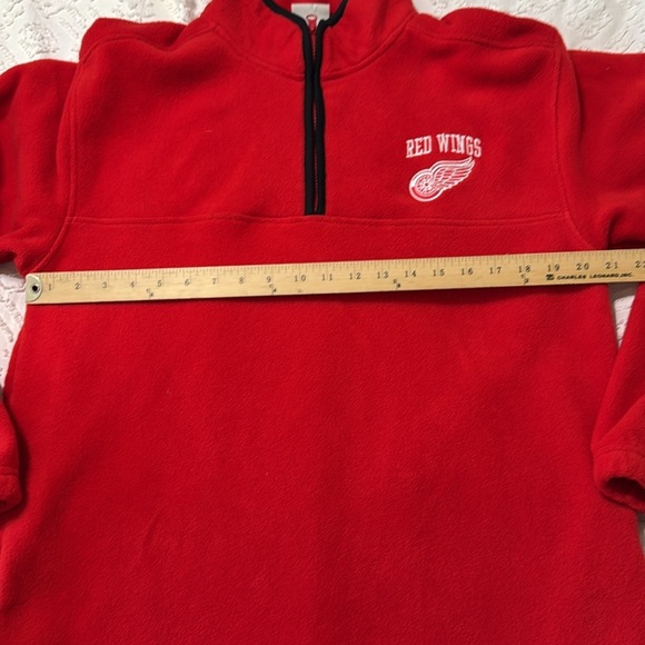 Detroit Red Wings Fleece Quarter Zip Pullover Men’s Size Medium - Picture 6 of 9